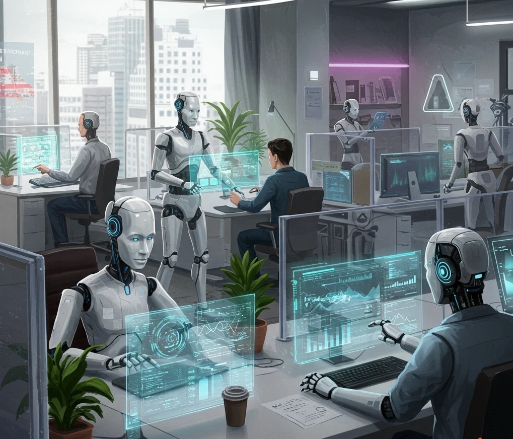 illustration IA/équipe